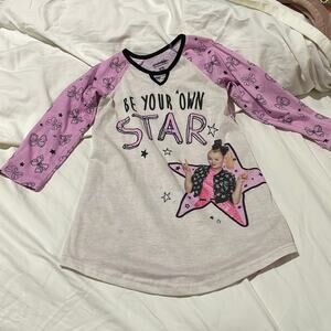 Nickelodeon xs long sleeve night gown jojo siwa worn some guc 💯polyester